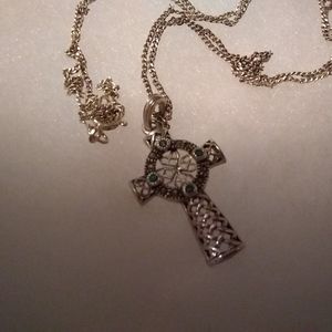 Sterling silver celtic cross